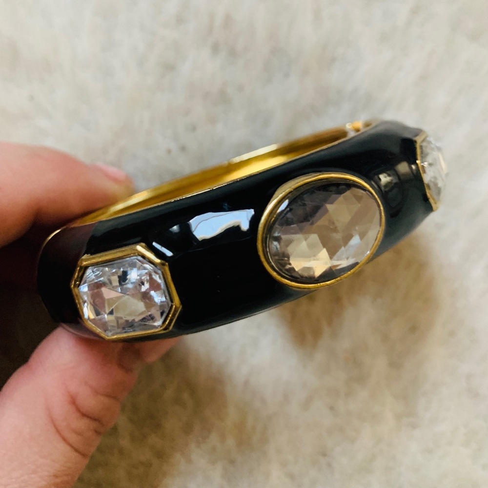 Catherine Stein black lacquer cuff bracelet